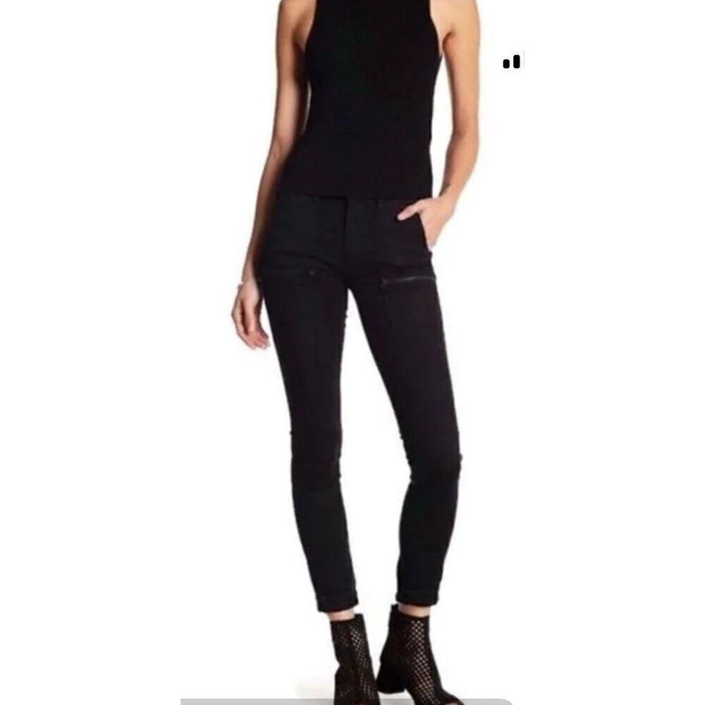 Black Orchid Camille Skinny Cargo Jean in Black NWT Size 26
